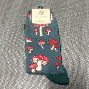 SockSmith Boutique Socks. Mushrooms. Brand new.